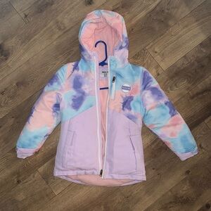 Hurley Kids Pastel Tie-Dye Puffer Jacket